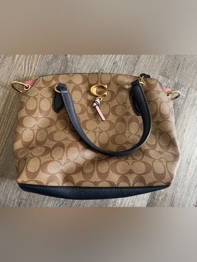 Coach Remi Satchel In Signature Canvas Im/Khaki/ Midnight Multi